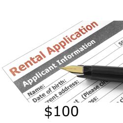 Donate $100 and cover the cost of a rental application